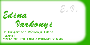 edina varkonyi business card